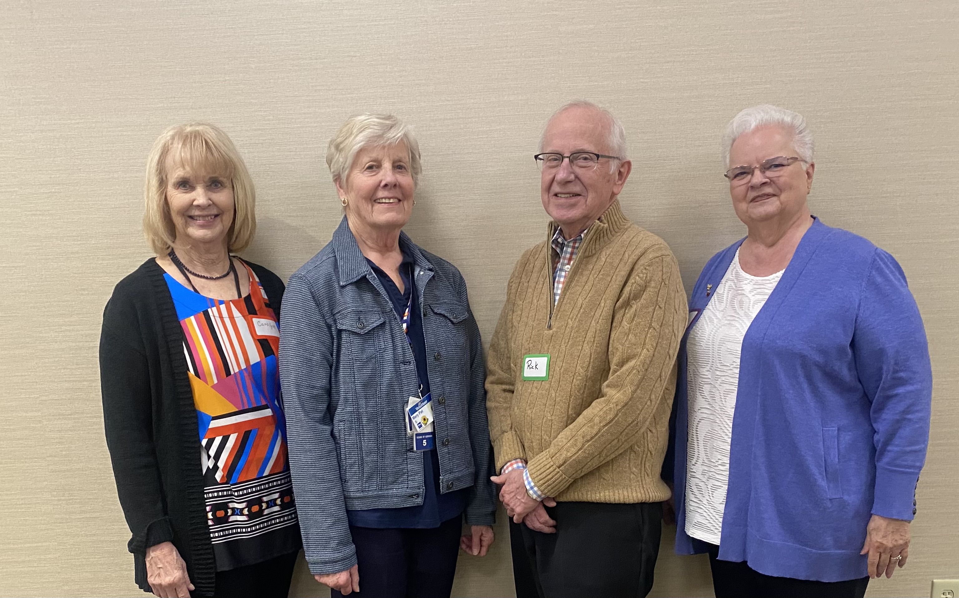 From Left to Right: Carolyn Koontz, MaryPat Shepherd, Rick Moore, Yvonne Keffer
